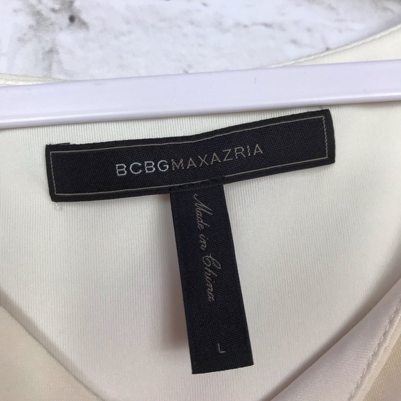 BCBGMAXAZRIA Venus Gardenia Draped Cocktail Dress - Picture 6 of 7